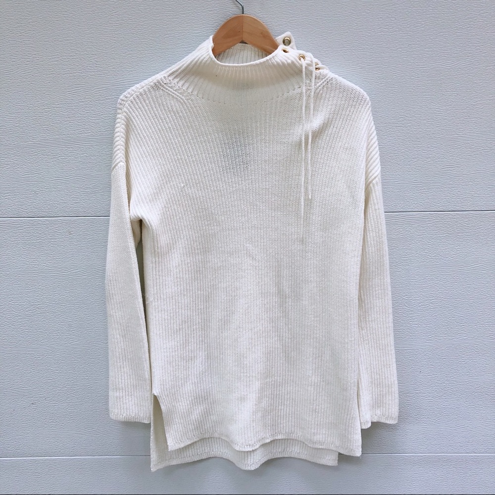 J. Crew Lace Up Sweater